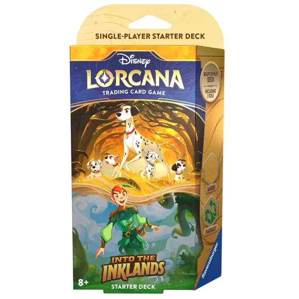 Lorcana “into the inklands” STARTERDECK Pongo (101 Dalmatiërs) en Peter Pan