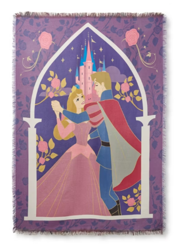 Deken Doornroosje Aurora en prins Philip Sleeping Beauty