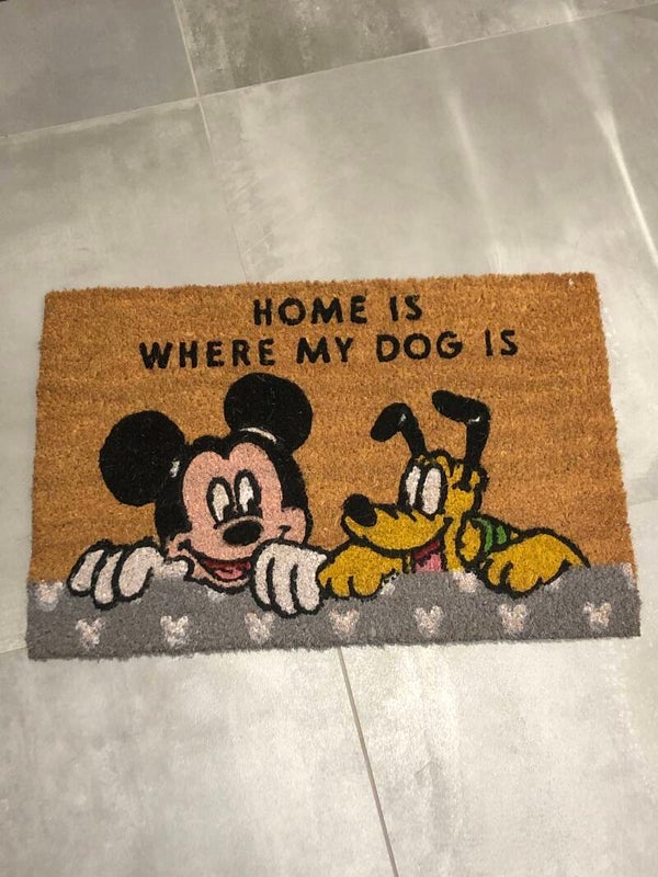 Deurmat Mickey en Pluto