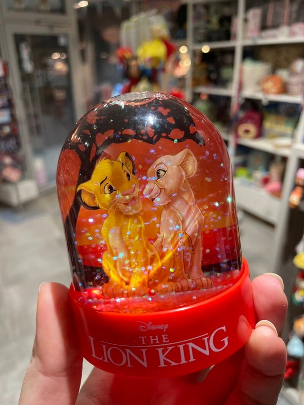 Sneeuwbal/snowglobe Simba en Nala