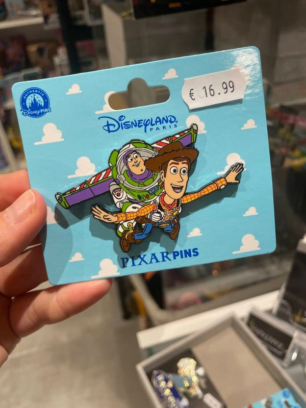Pin Woody en Buzz lightyear toy story