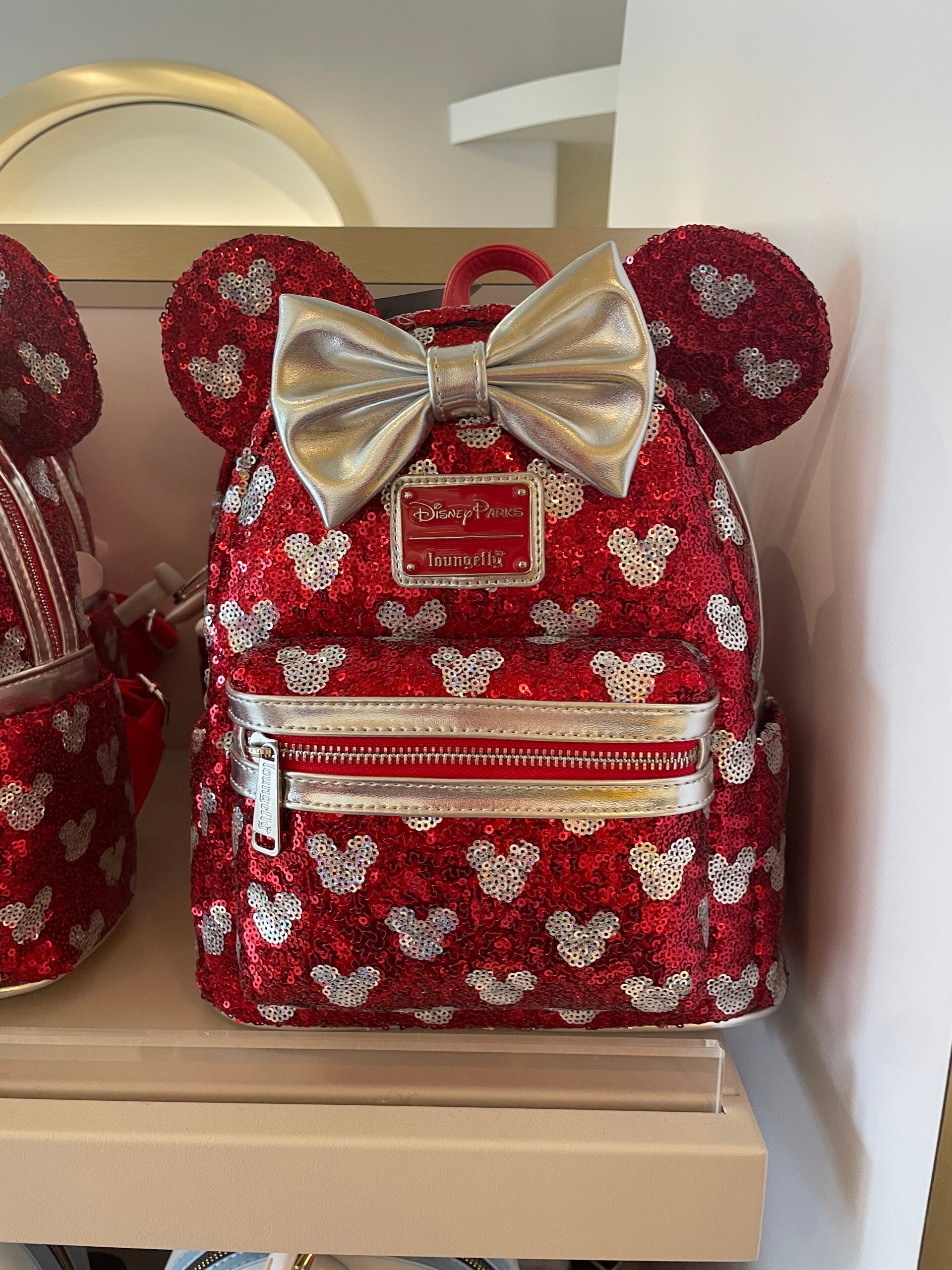 Loungefly rugzak rood/zilver