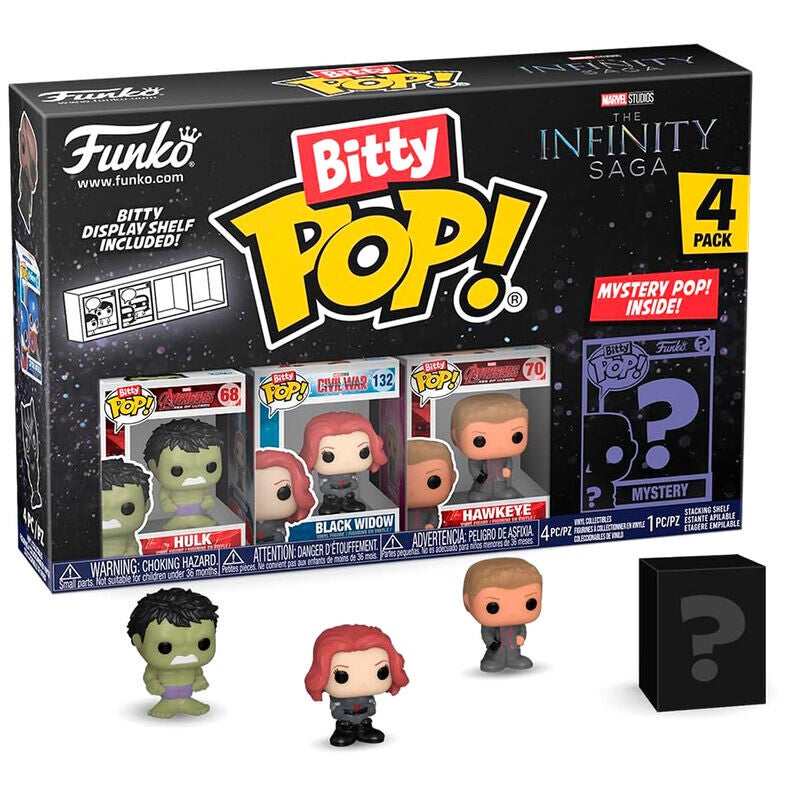 Bitty Pop! 4 pack Marvel The Infinity Saga Hulk