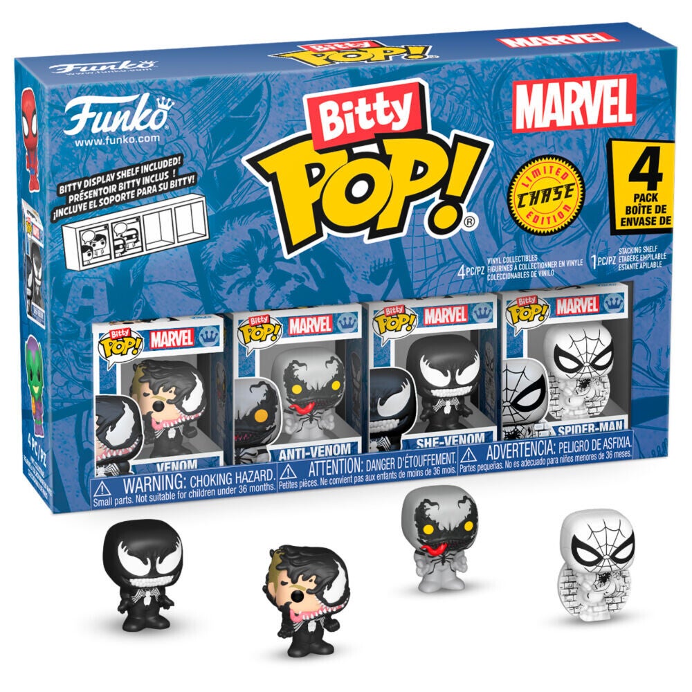 Bitty Pop! 4 pack Spiderman Venom