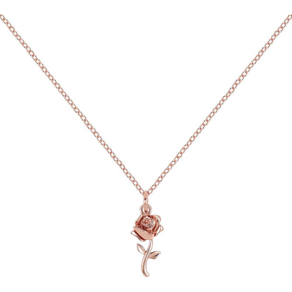 Ketting roos beauty and the beast, belle en het beest