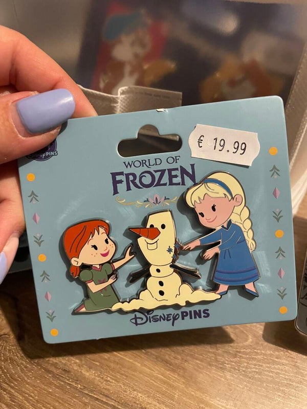 Pin Anna en Elsa sneeuwman frozen Olaf
