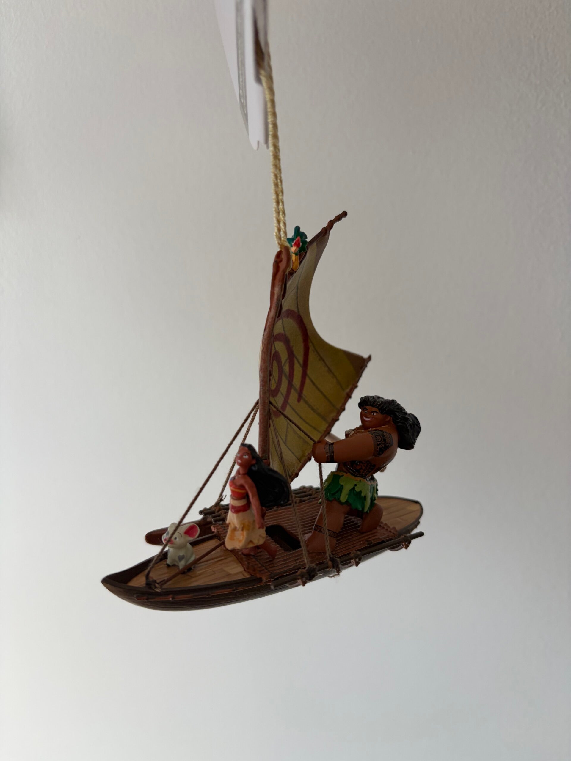 Kerstornament Vaiana Moana Maui Pua Hei hei boot
