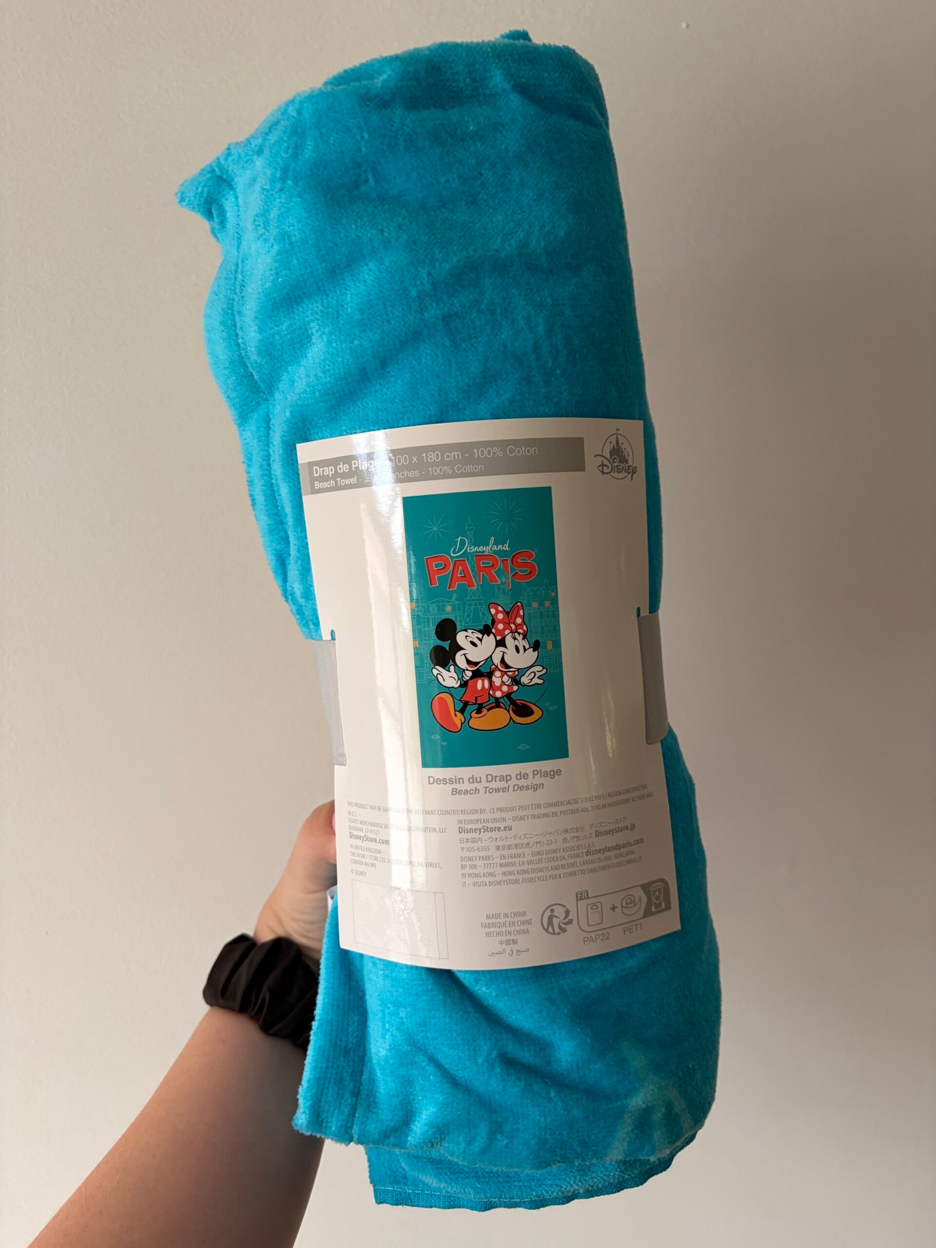 Handdoek Paris Mickey en Minnie Mouse