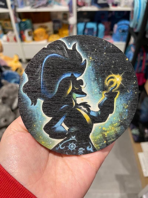 Coaster/ onderzetter Kapitein Haak Peter Pan