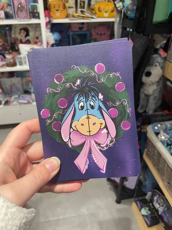 Kerstkaart Eeyore Winnie the Pooh