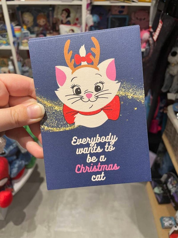 Kerstkaart Marie Aristokatten