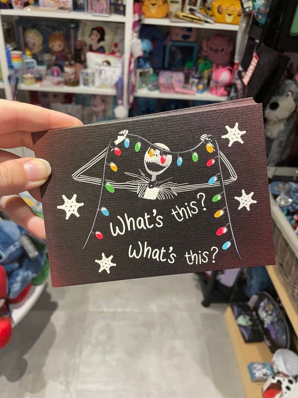 Kerstkaart Jack Skellington Nightmare before Christmas