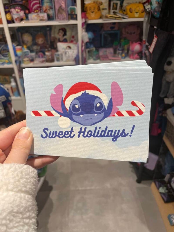 Kerstkaart Stitch