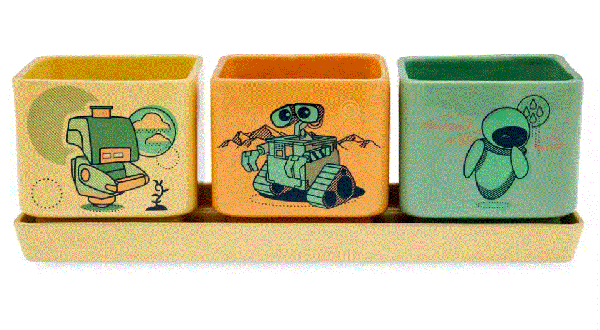 Bloempottenset Wall-e Eve