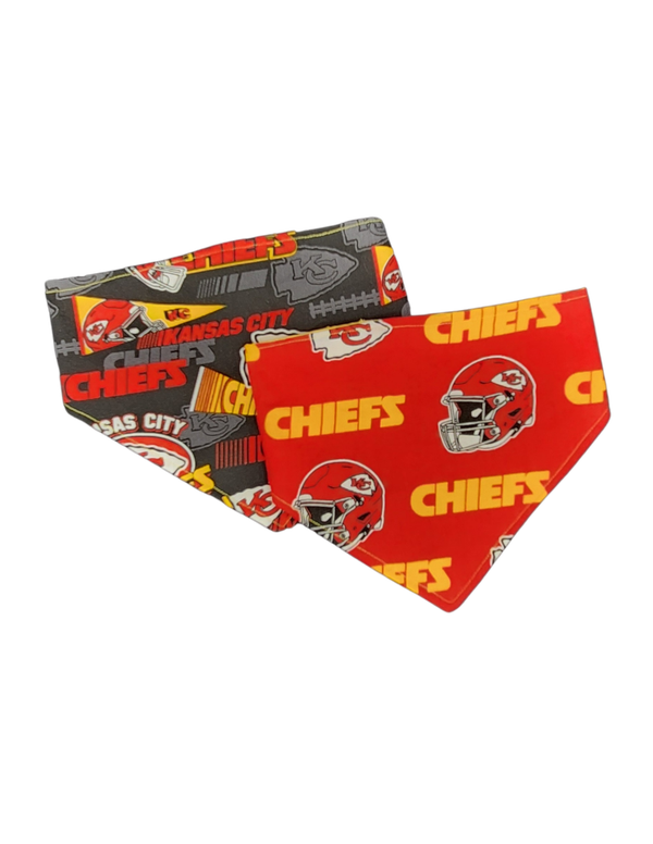 Scrunchie dog bandana Chiefs Medium
