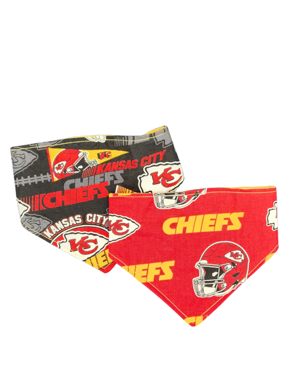 Scrunchie dog bandana Chiefs Black Small