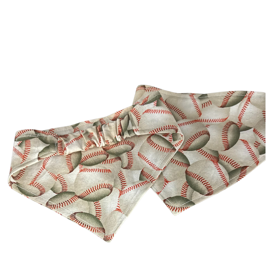 Scrunchie dog bandana Baseball Extra Small