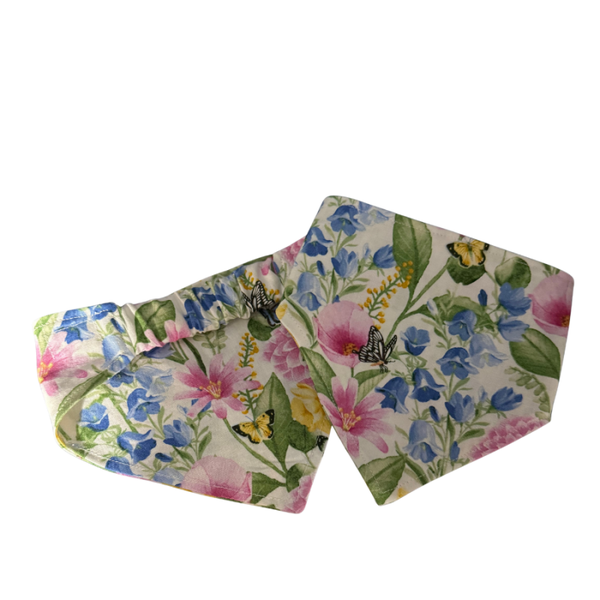 Scrunchie dog bandana Flower Medium
