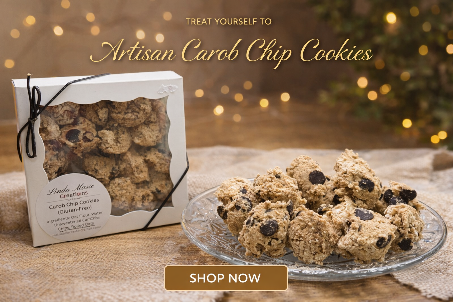 Carob Cookies (Gluten Free)