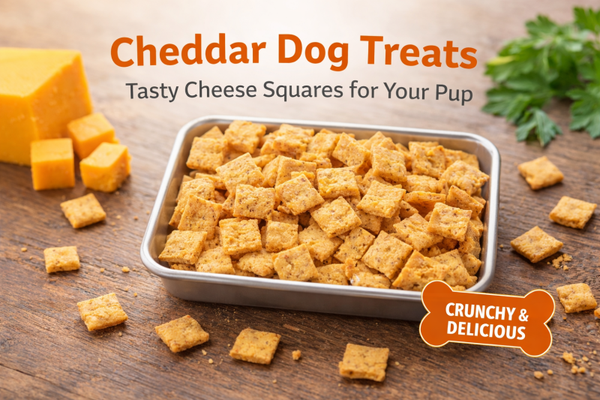 Cheddar Cheese Squares Dog Treats
