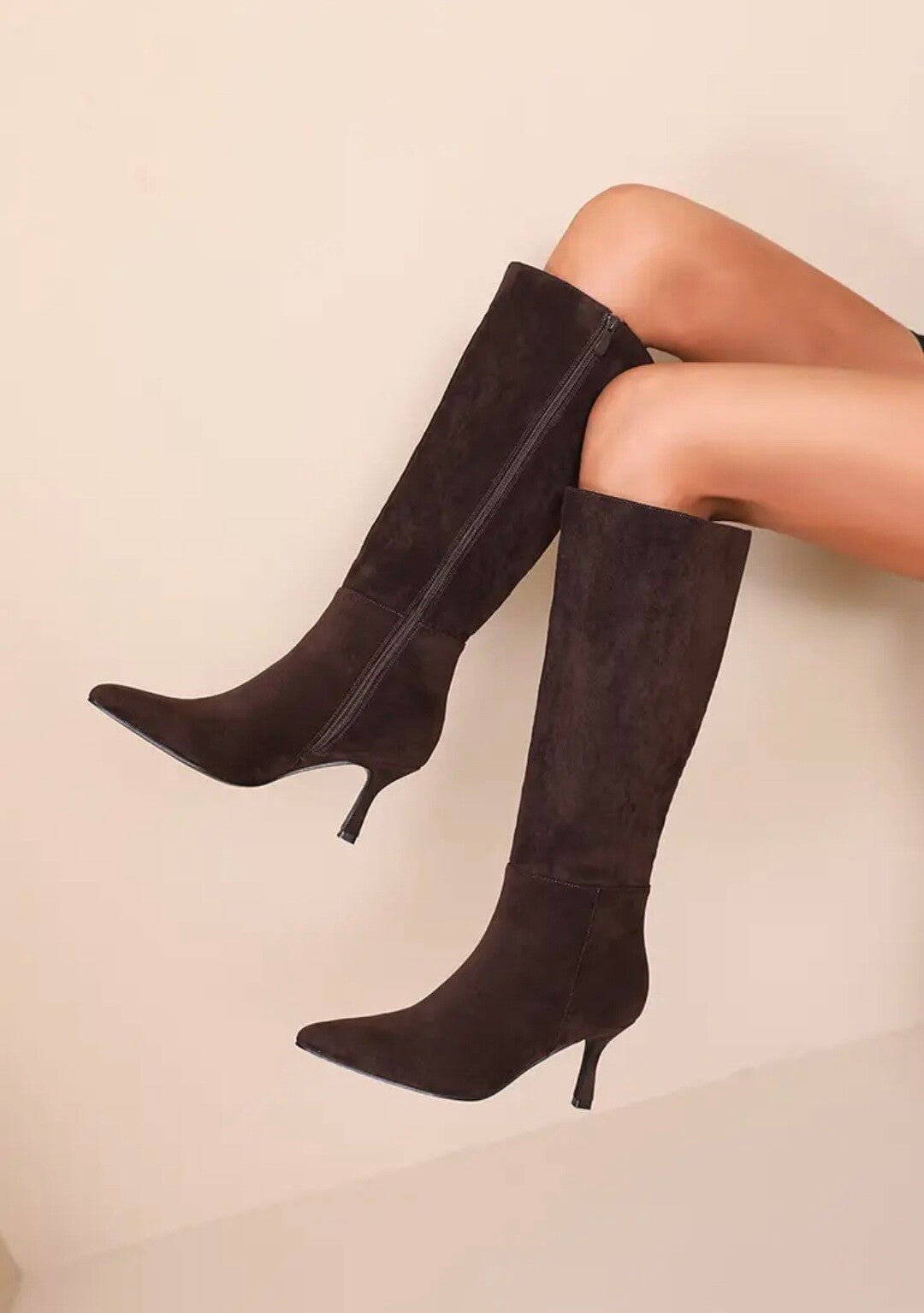 Bottes en dail à talon fin