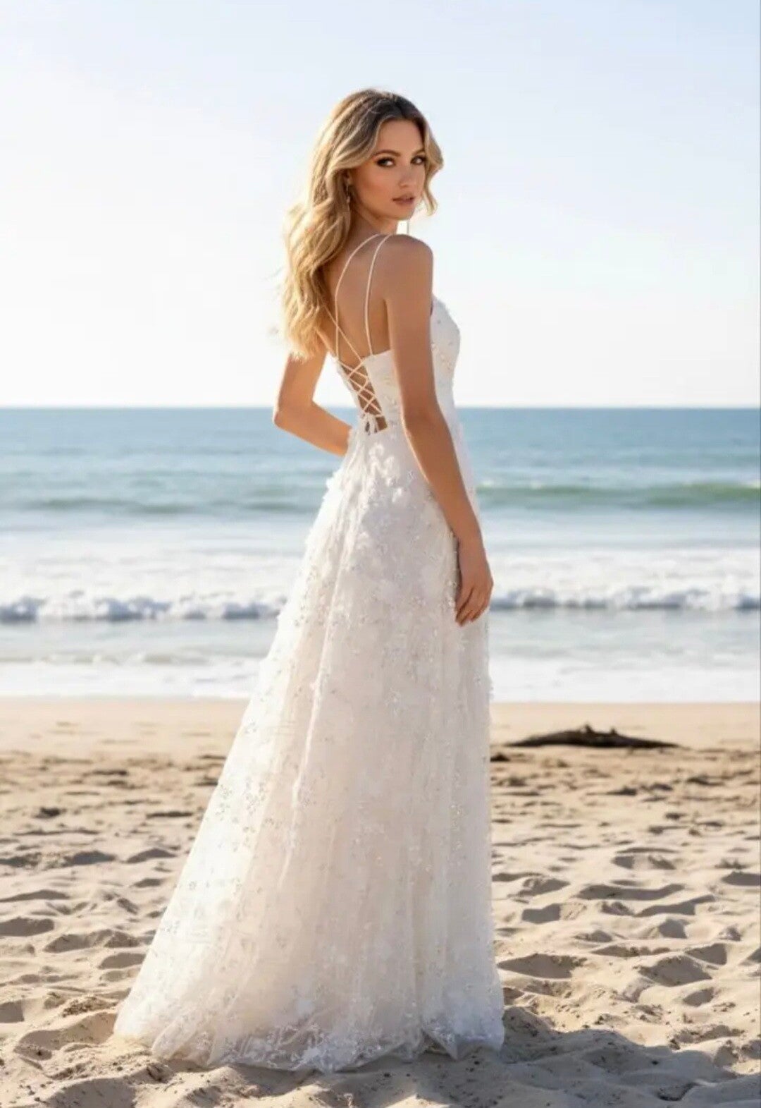 Robe longue fluide à bretelles