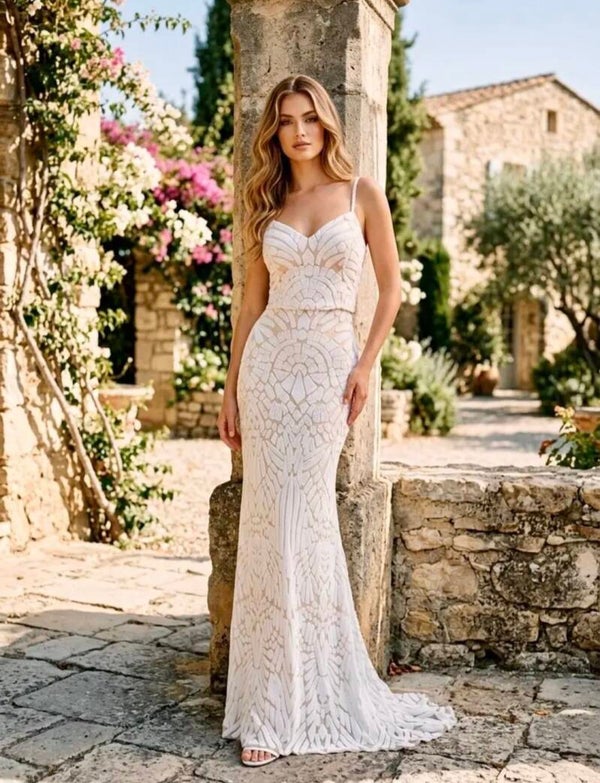 Robe longue sirène bohème chic