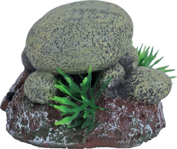 Boon Aqua Deco ornament bubbel polyresin stenen met uitstromer, 6 cm.