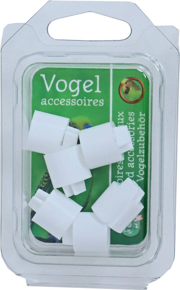 Boon dop voor zitstok wit 14 mm, pak a 6 stuks.