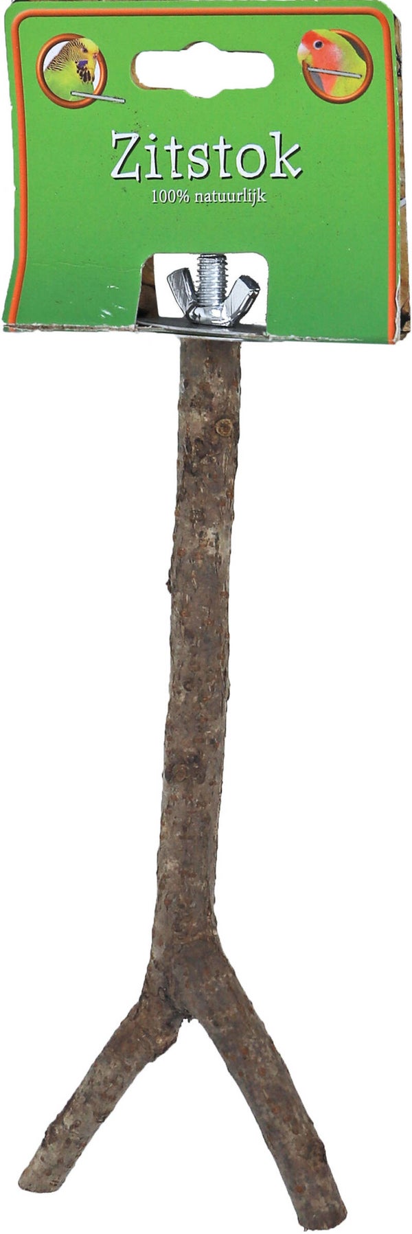 Boon zitstok met schroef draad hout