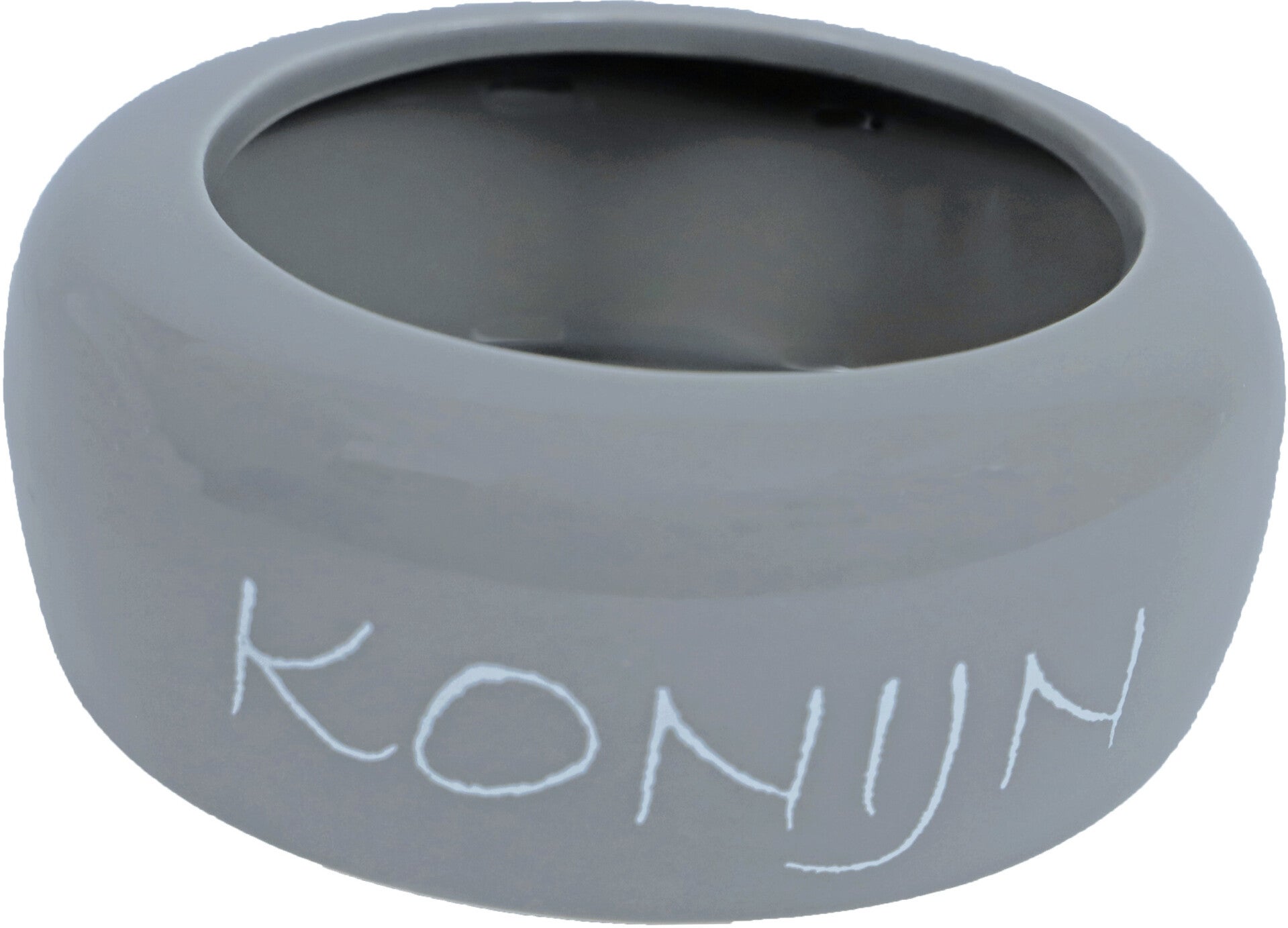 Boon eetbak steen anti-mors konijn lichtgrijs 13 cm