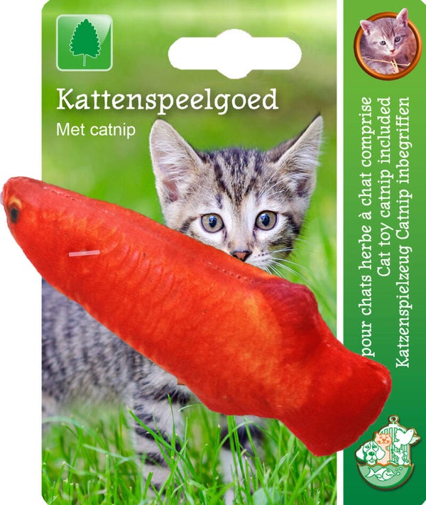 Katten speelgoed Vis Oranje met Catnip