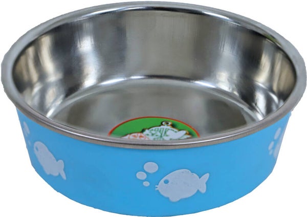 Homestyle Kat Eetbak Vis Lichtblauw 11 cm