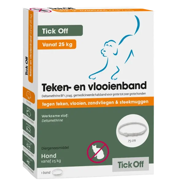 Tick Off Vlooien- en Tekenband > 25 kg
