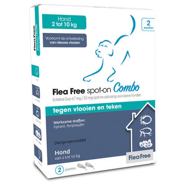 Flea Free Spot-On Combo Hond 2 pip Small