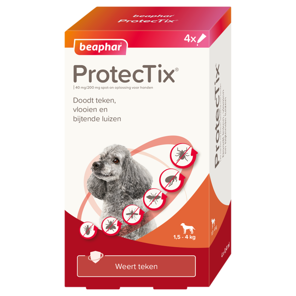Beaphar ProtecTix 1,5 - 4 kg 4 pipetten