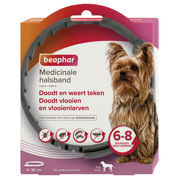 Beaphar Medicinale halsband hond tot 8kg 1st