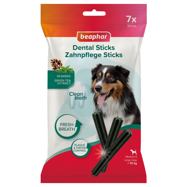 Beaphar Dental Sticks Medium & Large 7 st. hond vanaf 10kg