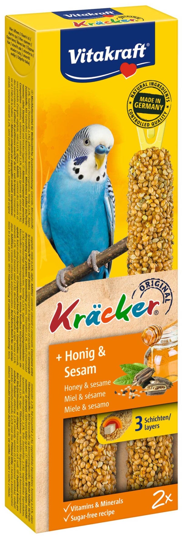 Vitakraft Kräcker parkiet honing en sesam