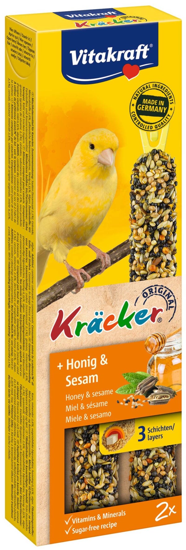 Vitakraft Kräcker kanarie honing en sesam