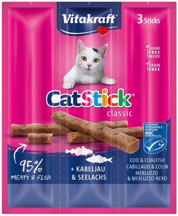 Vitakraft Cat Stick Kabeljauw & Koolvis