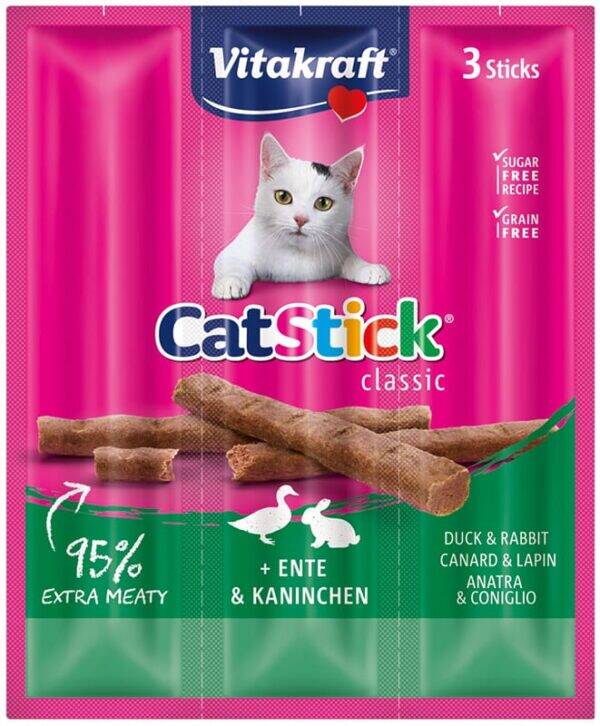 Vitakraft Cat Stick Eend & Konijn