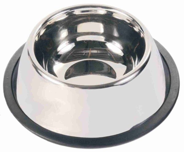 Trixie RVS Voer/Waterbak voor Rassen met Lange Oren (4x)