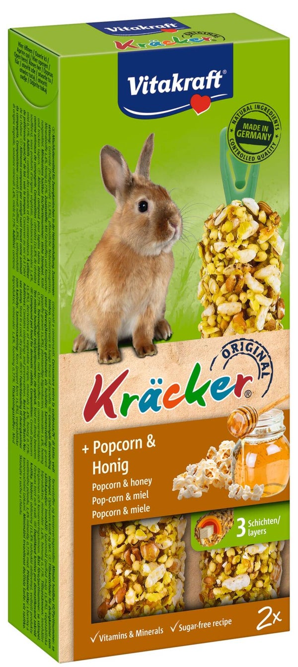 Vitakraft Kracker Konijn Honing/ Popcorn