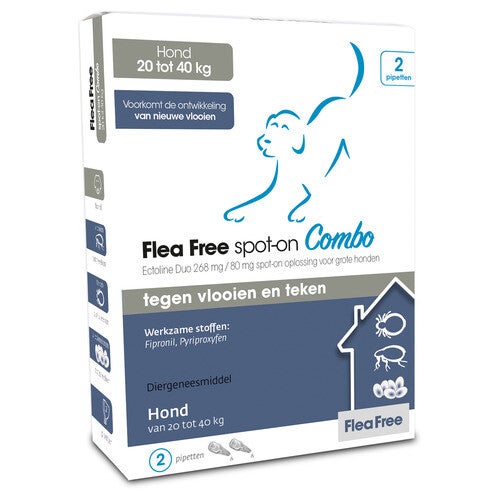 Flea Free Spot-On Combo Hond 2 pip Large