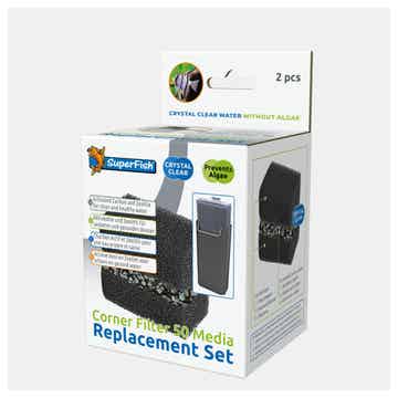 SuperFish Corner filter 50 media 2 stuks