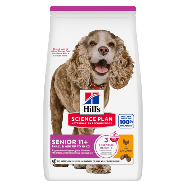 Hill’s Science Plan dog senior 11+ S chicken 1,5kg