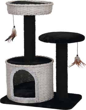 Boon Krabpaal Geweven Met 2 Zitjes Zwart / wit - 80 CM