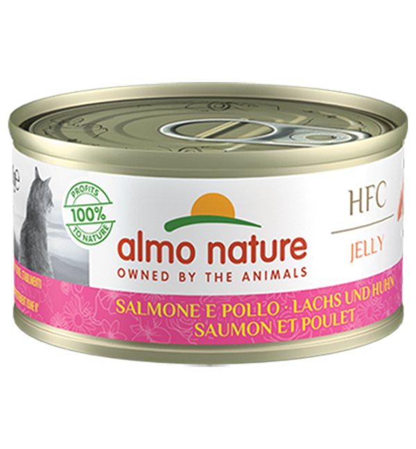 Almo Jelly 70 gr Zalm/ kip