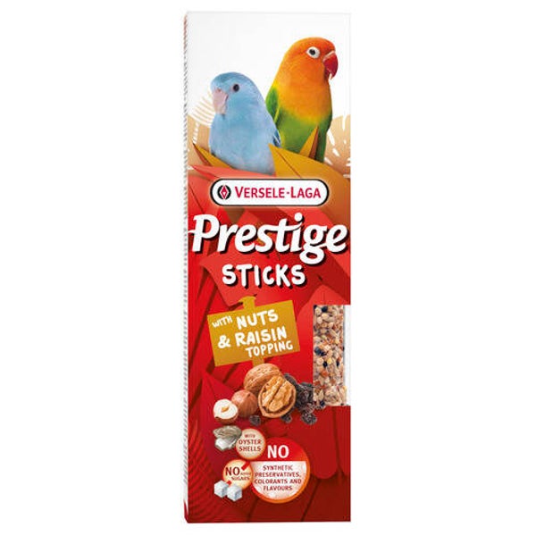 Versele-Laga Prestige Sticks Kleine Papegaaien 60 g 2 stuks Noten|Rozijn